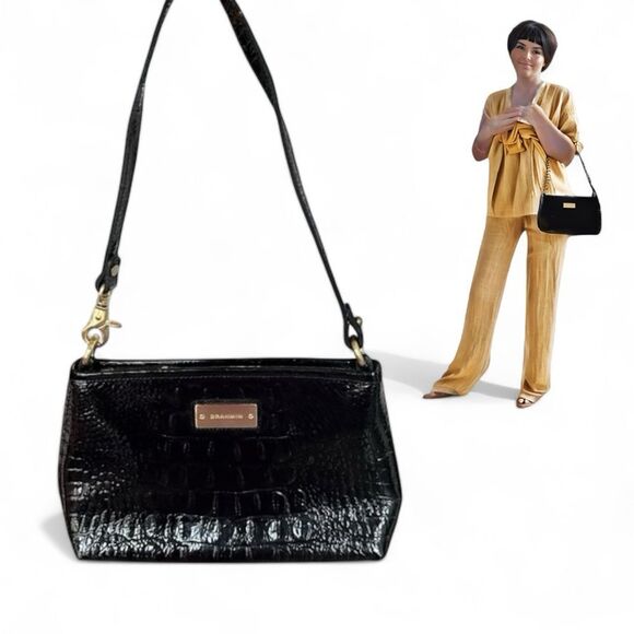 Brahmin Anytime Mini Melbourne in Black - Picture 8 of 17